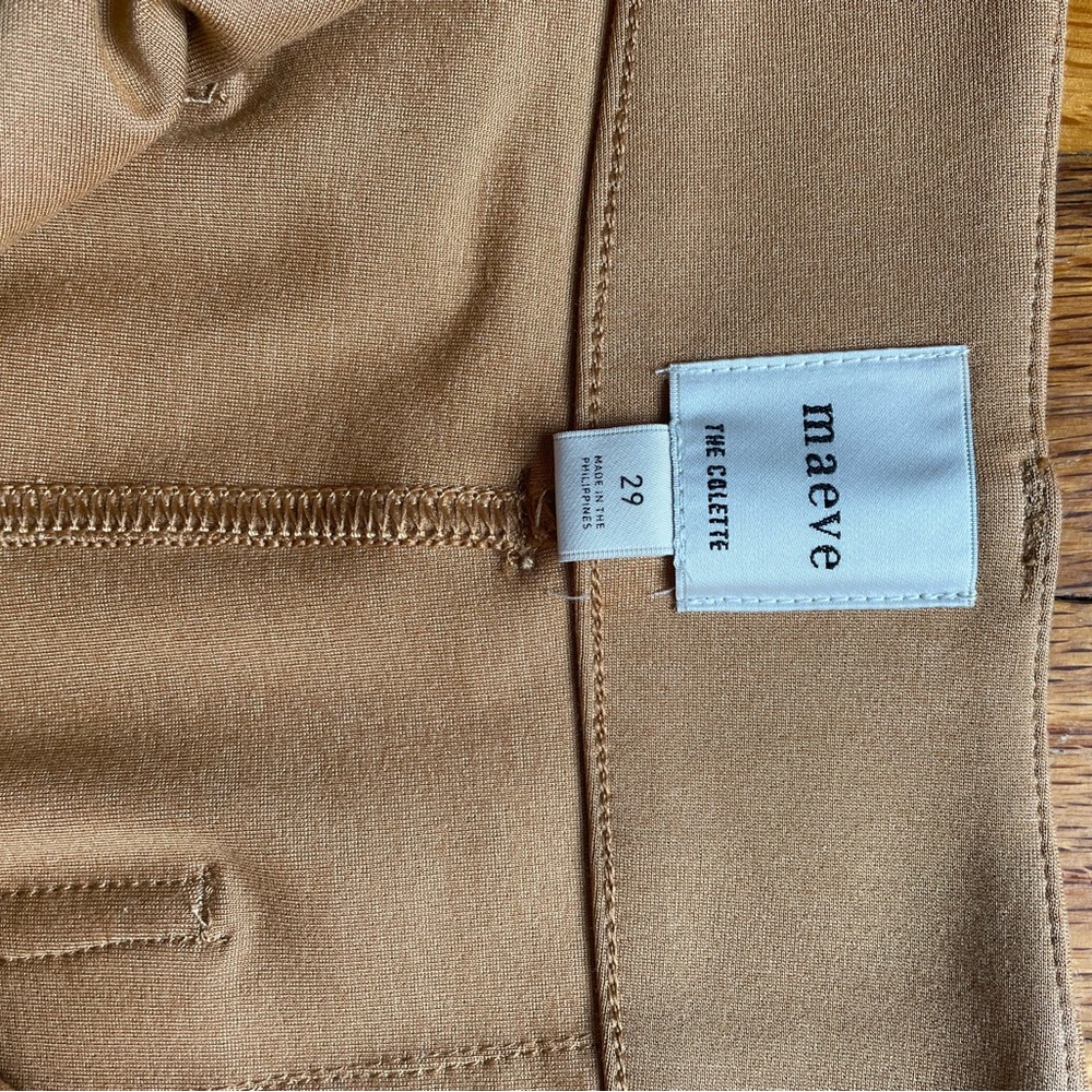 Anthropologie wide leg light Brown Casual Bottoms - Picture 5 of 12